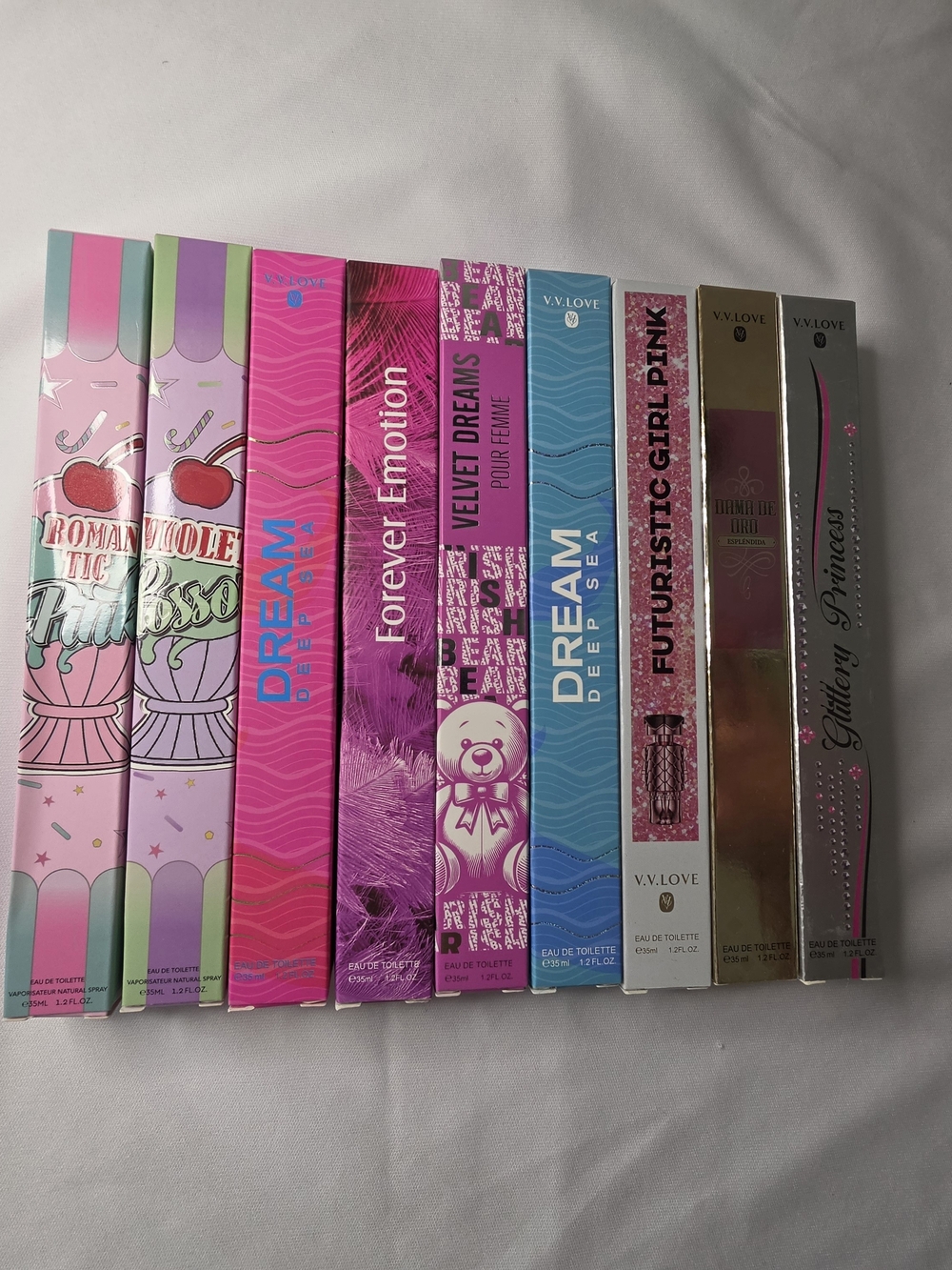 New V.V. LOVE 9-Piece Women's Perfume Travel Spray Fragrance Mega Bundle Lot